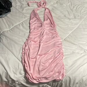 New Pink halter dress from charlotte russe. size small.